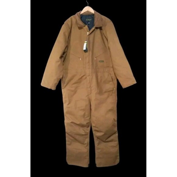 Walls Insulated Duck Canvas Overalls Men's Size 2XL Enduro Flex Stretch NEW - Picture 1 of 7